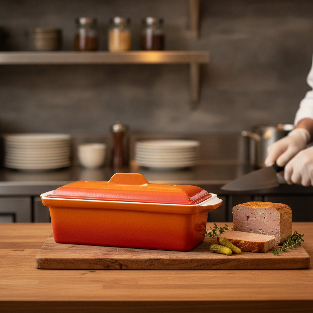 Cast Iron Pâté Terrine Mould 1.7L for Home Cooking