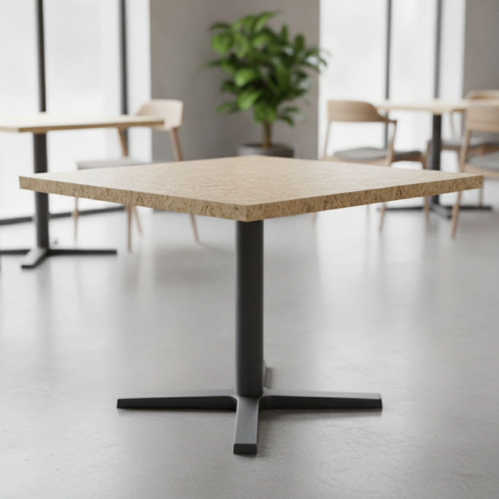 High Density Woodchip Square Table Top 800x800mm for Indoor & Outdoor Use