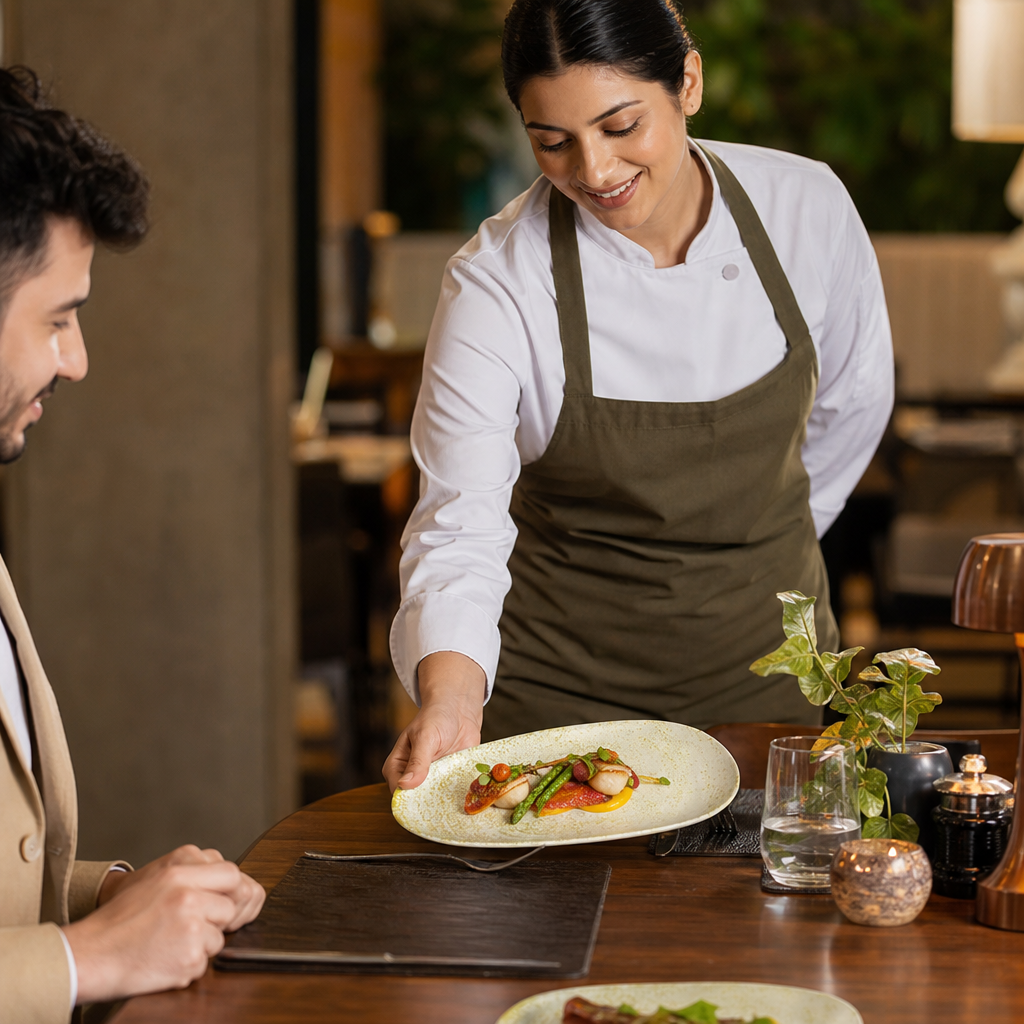 Oblong Plates 220x130mm Vitrified Ceramic for Hospitality (Pack of 6)