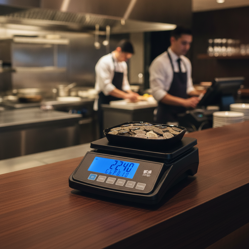 Metal & Plastic Coin Counting Scale for Efficient Cash Handling