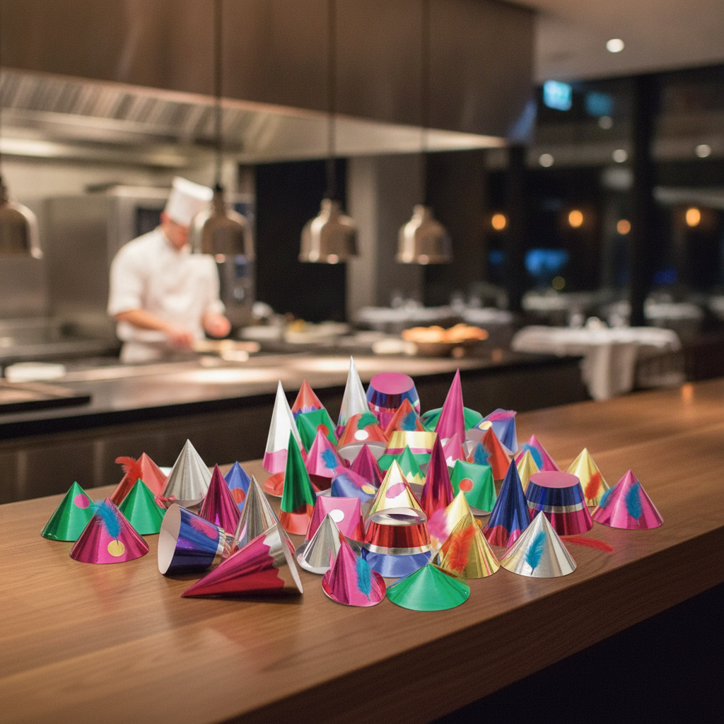 Metallic Card Adult Party Hats 495x390mm for Fun Celebrations (Pack of 72)