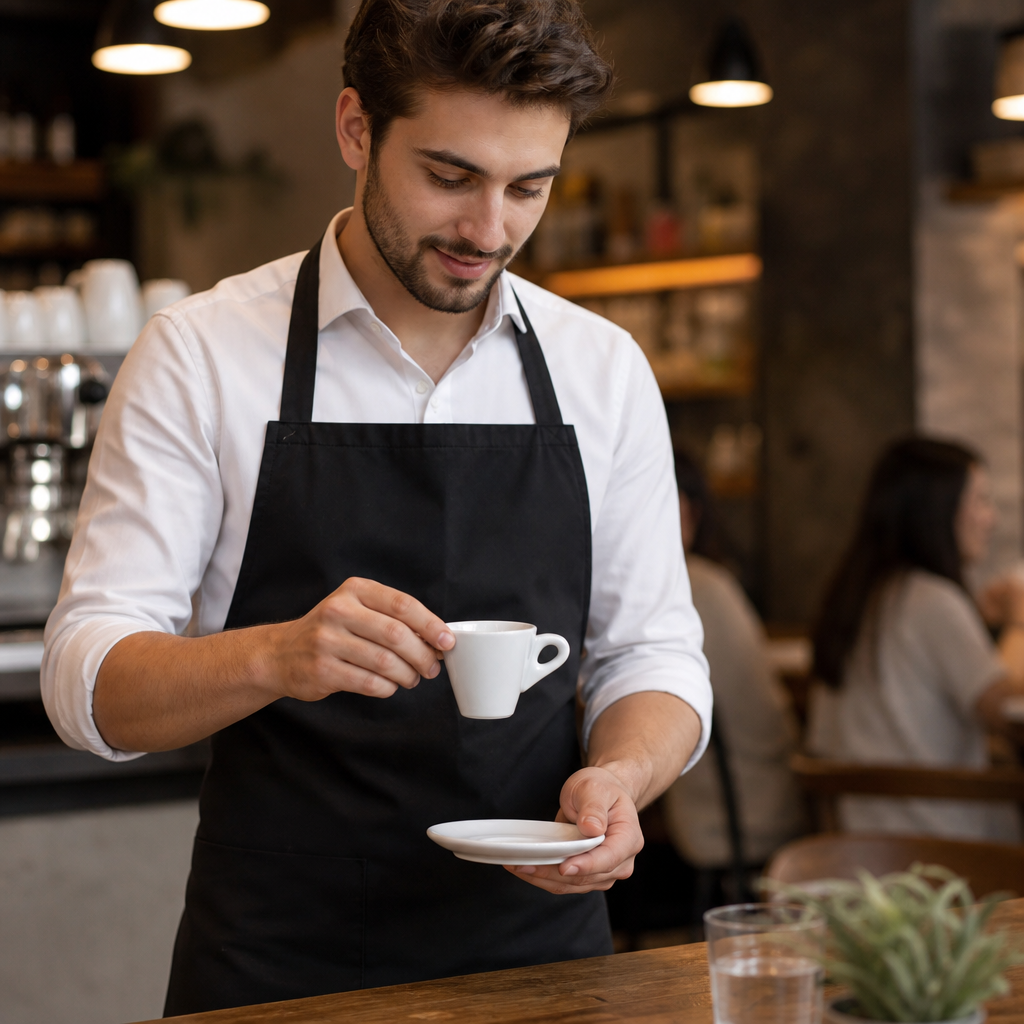 Porcelain Conical Espresso Cups 60ml for Cafés & Restaurants (Pack of 12)