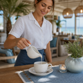 Super Vitrified Ceramic White Jug 114ml for Coastal Caf? (Pack of 4)