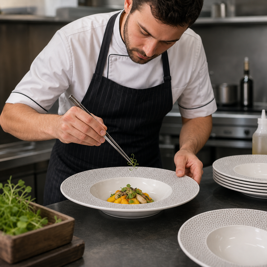 Wide Rim Bowl Shale 280mm Grey Vitrified Ceramic for Catering (Pack of 12)