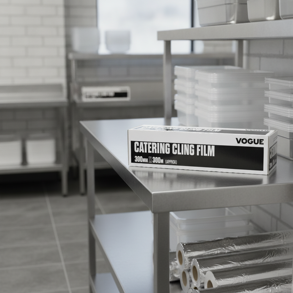 Clear Cling Film 300mm for Kitchen Storage (Pack of 1)
