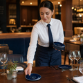 Alumina Saucers 125mm Blue Vitrified Ceramic for All Courses (Pack of 12)