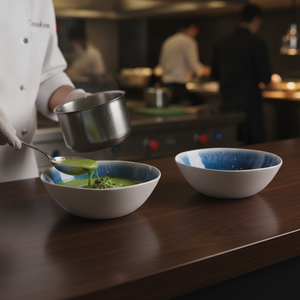 Melamine Blue Ocean Bowl 3L for Buffet Service