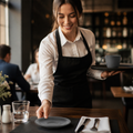 Saucers 181mm Grey Vitrified Ceramic for Dining (Pack of 6)