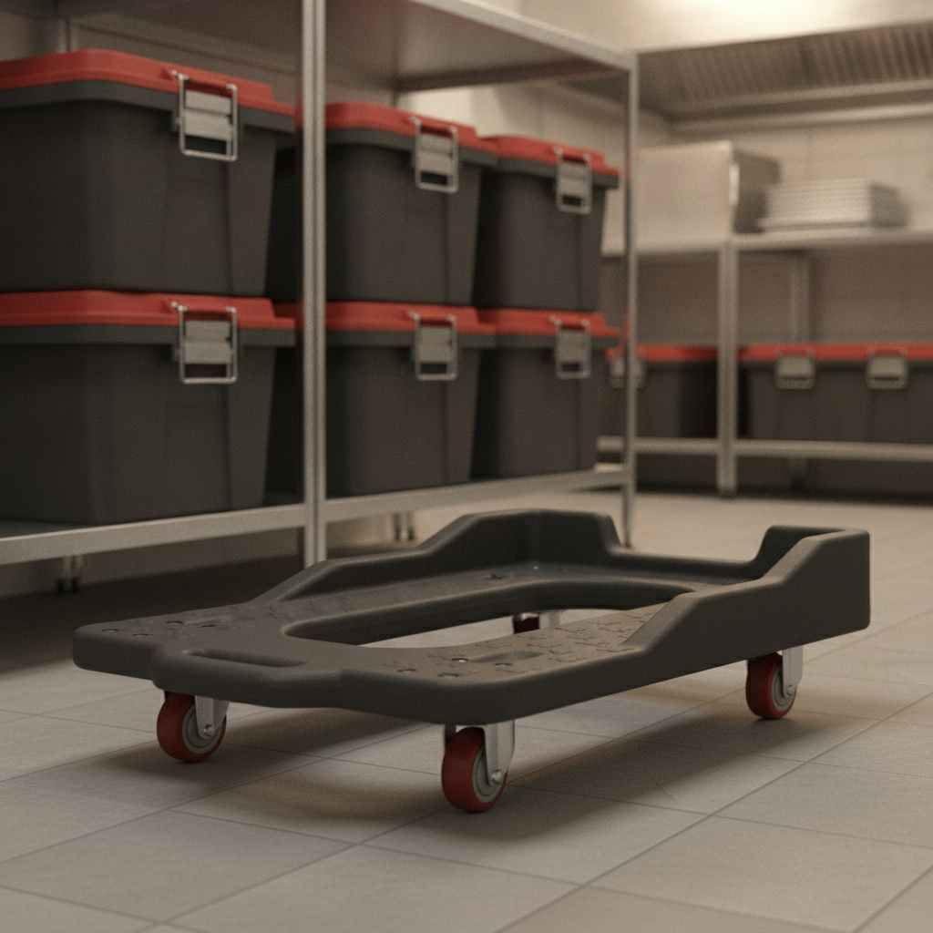 Stainless Steel Dolly for Insulated Food Transport