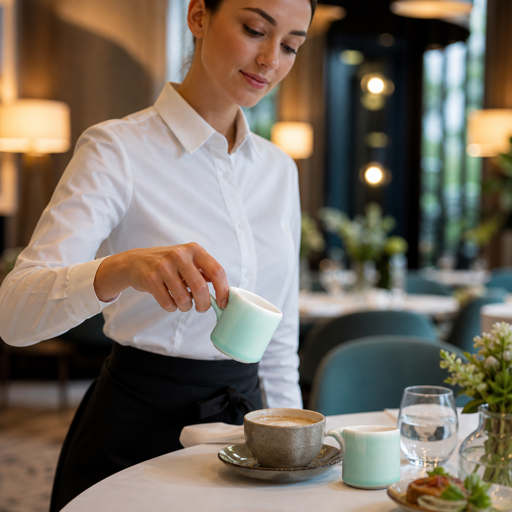 Porcelain Milk Jugs 87ml in Mint for Stylish Table Settings (Pack of 12)