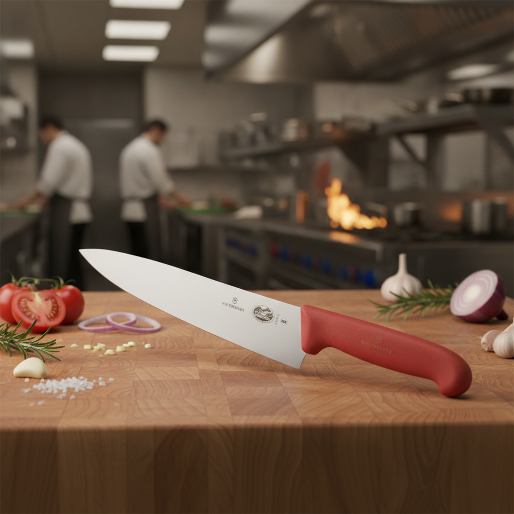 Stainless Steel Straight Chefs Knife 25cm for Professional Kitchens
