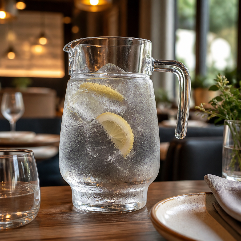 Durable Glass Jug 1.6L for Bars & Cafés (Pack of 6)