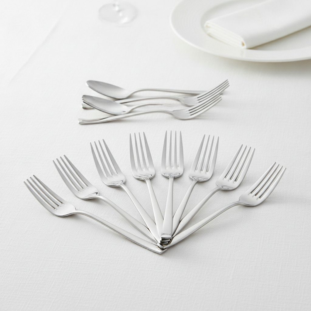 Stainless Steel Table Forks for Stylish Dining (Pack of 12)