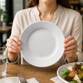 Wide Rimmed Porcelain Plates 165mm for Restaurants & Cafés