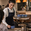 Cups 295ml Blue Vitrified Ceramic for Dining (Pack of 12)