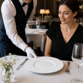 Medium Rim Plates 286mm Porcelain for Fine Dining (Pack of 6)