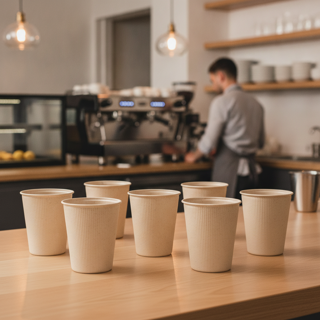 Polypropylene Beige Reusable Cups 430ml for Takeaway Use (Pack of 165)