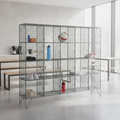 Zinc Coated Steel Twenty Compartment Mesh Locker for Staff Storage