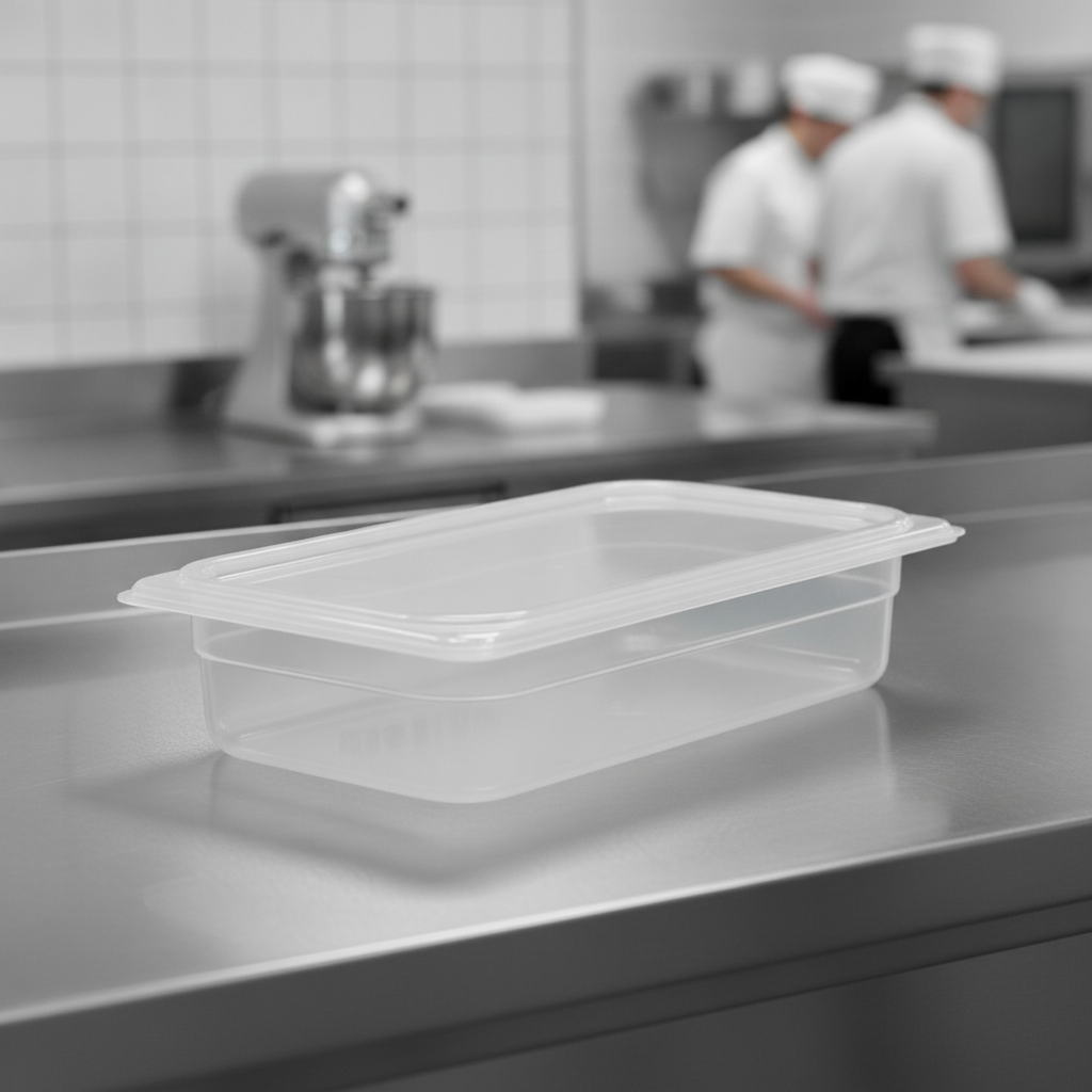 Polypropylene Food Storage Container 1/3 GN 65mm for Professional Kitchens