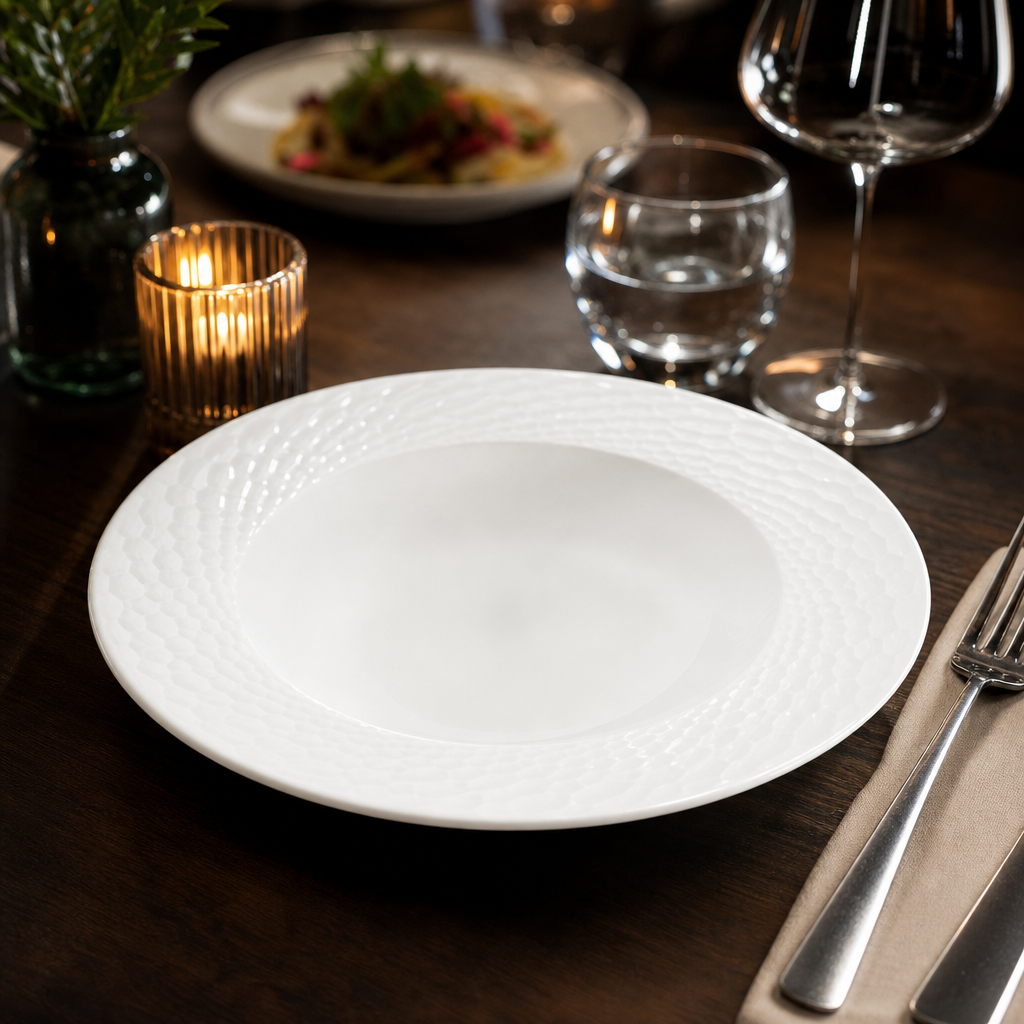 Morella Mid Rim Bowls 240mm for Hospitality Environments - Pack of 24