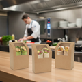 Recyclable Paperboard Wrap Boxes with PET Window for Takeaway (Pack of 500)