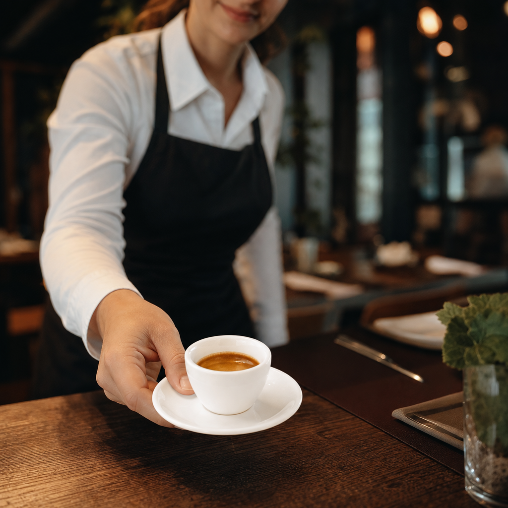 Espresso Saucers 125ml Porcelain for Coffee Shops (Pack of 6)
