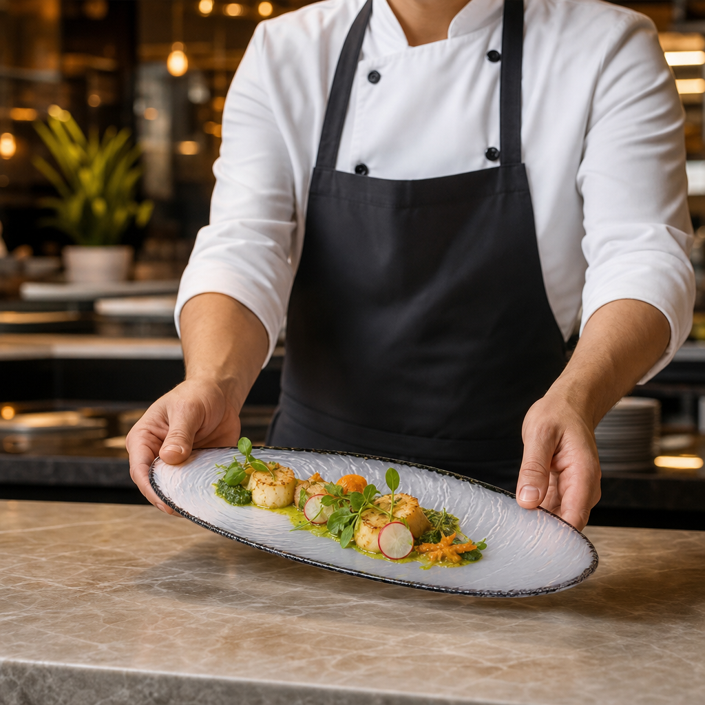 Oval Platters 400mm Glass for Food Presentation (Pack of 6)