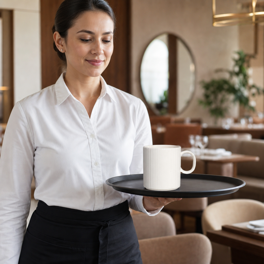 Mugs 340ml Porcelain for Casual Dining (Pack of 12)