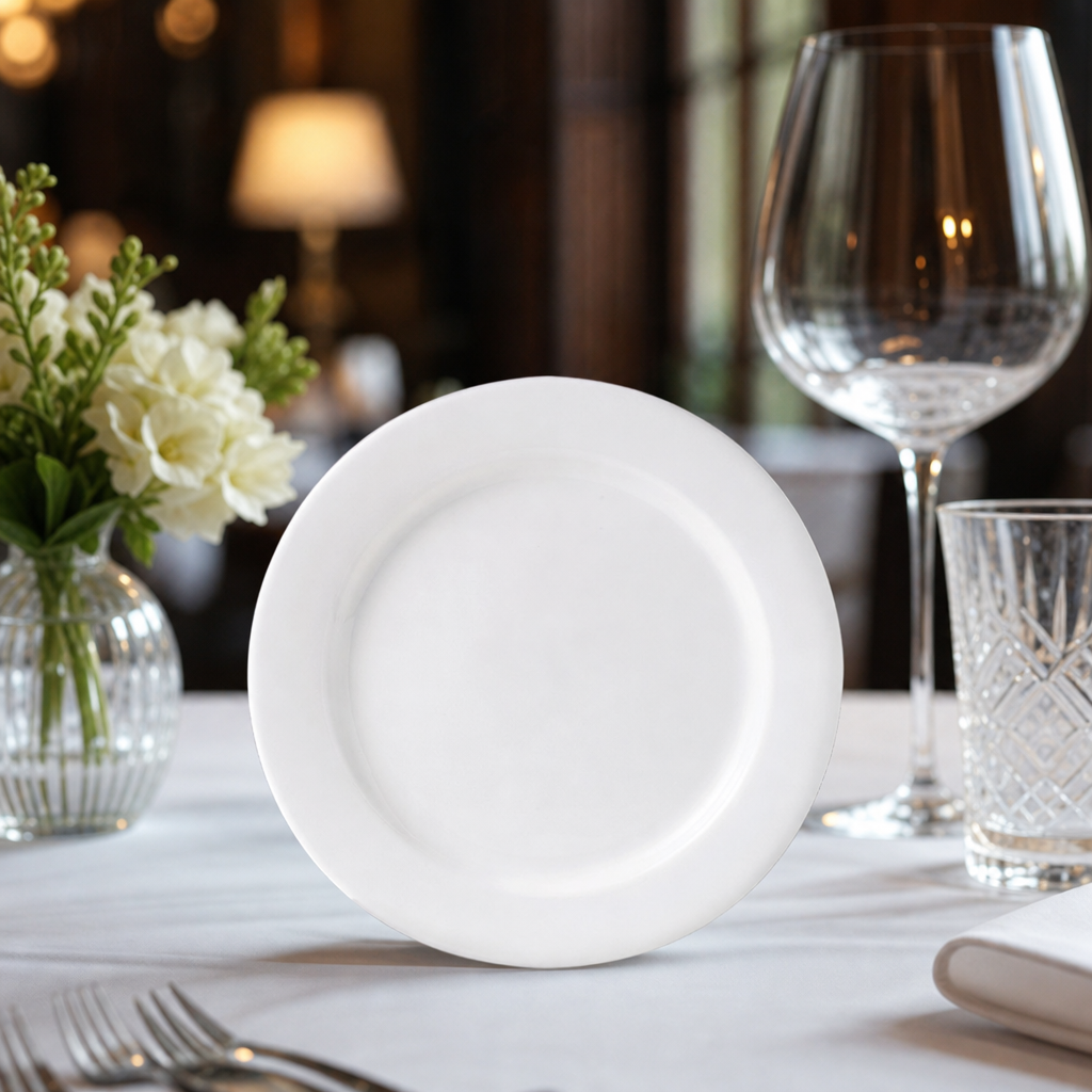 Regency Plates 157mm White Porcelain for Fine Dining (Pack of 36)