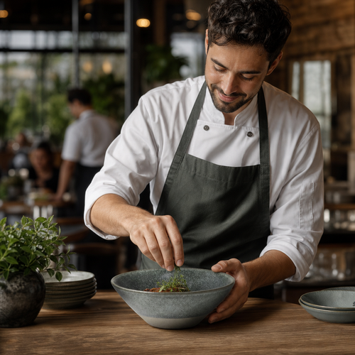 Bowls 100mm Teal Vitrified Stoneware for Restaurants & Cafés (Pack of 24)