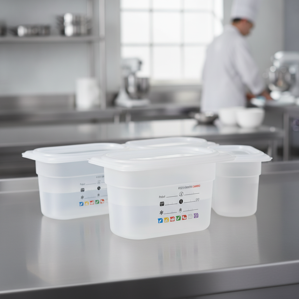 Polypropylene Food Storage Container 1/9 GN 100mm for Professional Kitchens