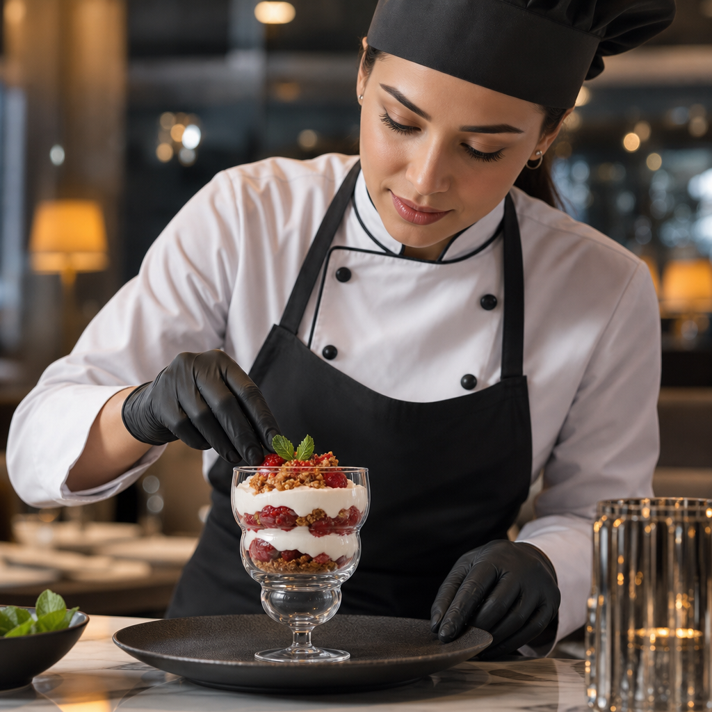 Clear Glass Dessert Bowls 350ml for Creative Plating (Pack of 24)