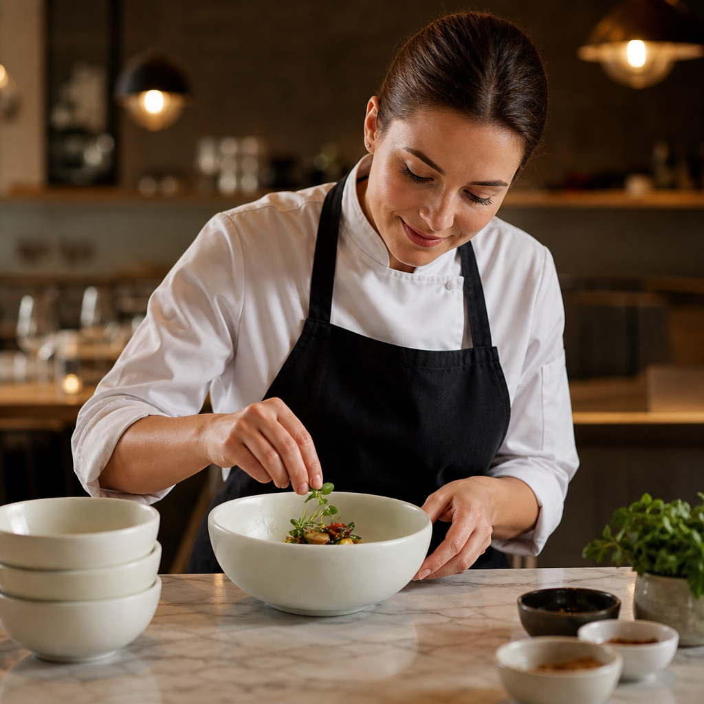 Deep Stoneware Bowls 230ml for Creative Dining Experiences