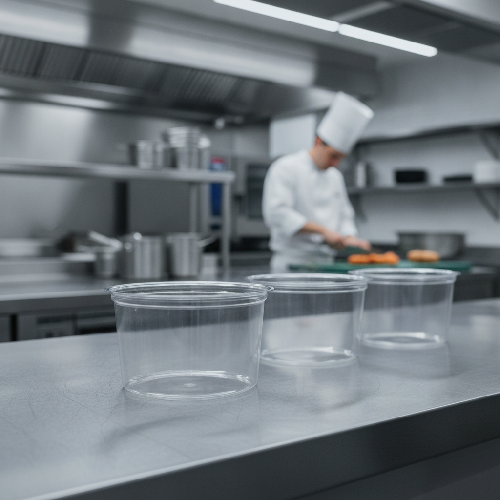 PLA Round Deli Pots 455ml for Catering & Takeaway (Pack of 500)