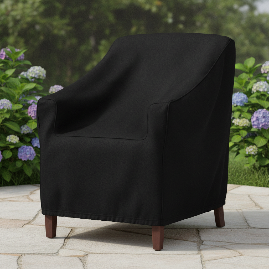 Heavy Duty Polyester Outdoor Chair Cover 700mm for Patios (Pack of 1)