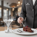 18/10 Stainless Steel Cake Forks for Food Presentation (Pack of 12)
