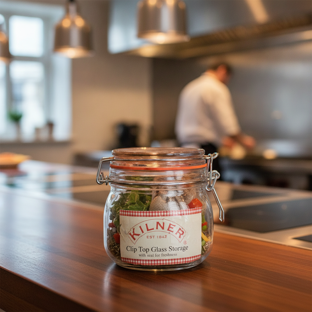 Glass Clip Top Preserve Jar 500ml for Home & Professional Kitchens