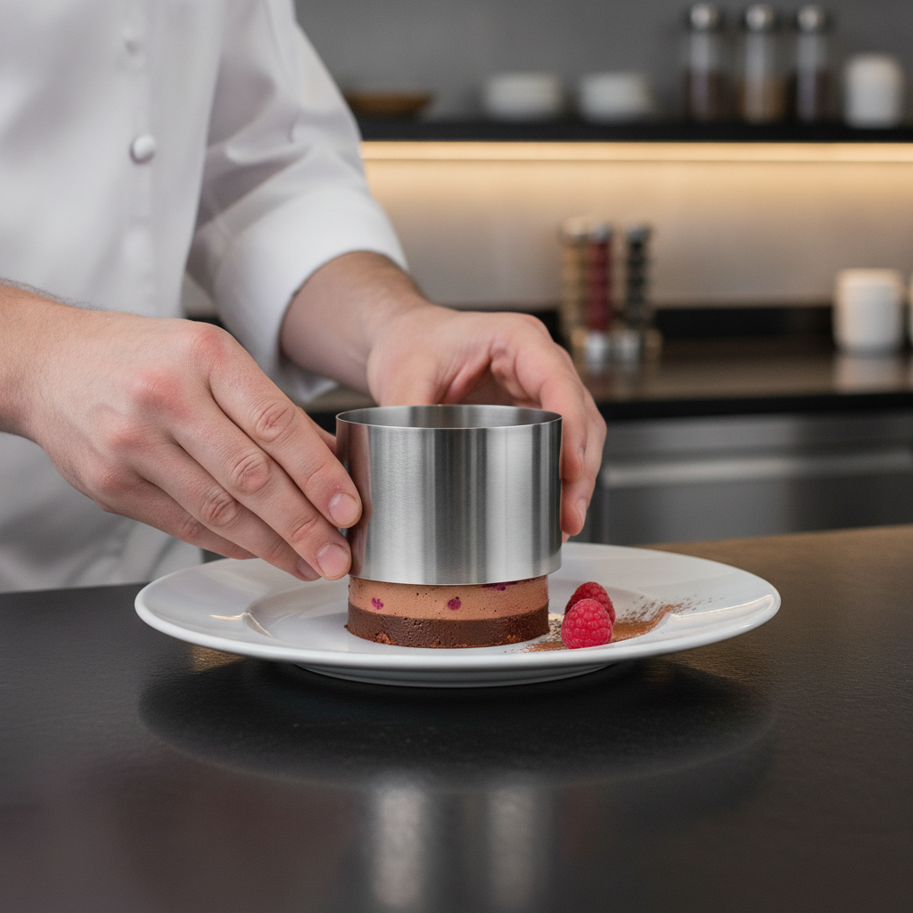 Stainless Steel Mousse Ring 60 x 70mm for Food Presentation