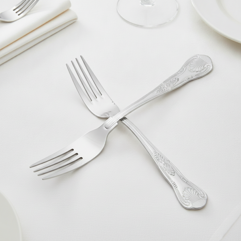 18/0 Stainless Steel Table Fork for Elegant Dining (Pack of 12)
