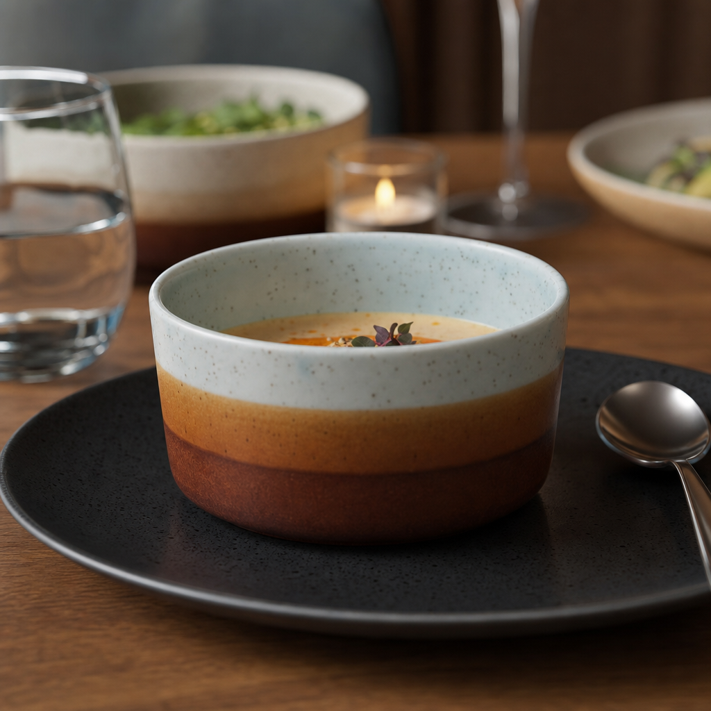 Porcelain Straight Sided Soup Bowls 15oz for Dining & Entertaining
