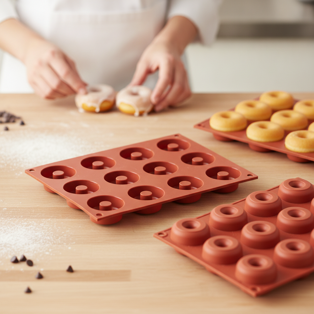Silicone Mini Ring Donut Mould 30x300mm for Baking