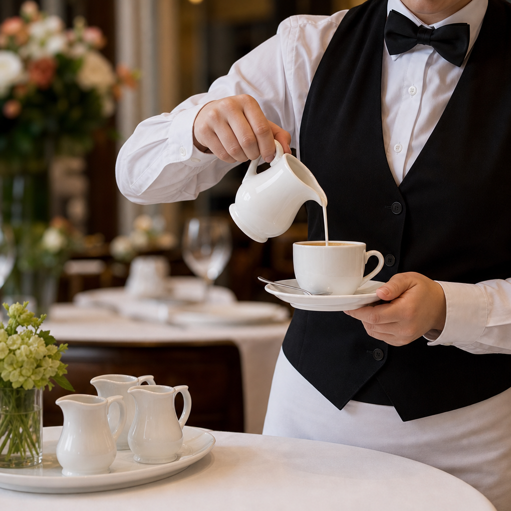 Porcelain Jugs 142ml for Catering Use (Pack of 4)