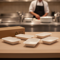 Bagasse Food Trays 340ml - 910ml for Festivals & Catering (Pack of 50)