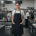Cotton Denim Bib Apron Indigo for Casual & Formal Service