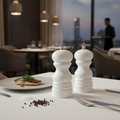 Hevea Wood Salt and Pepper Grinder 125mm for Dining Tables