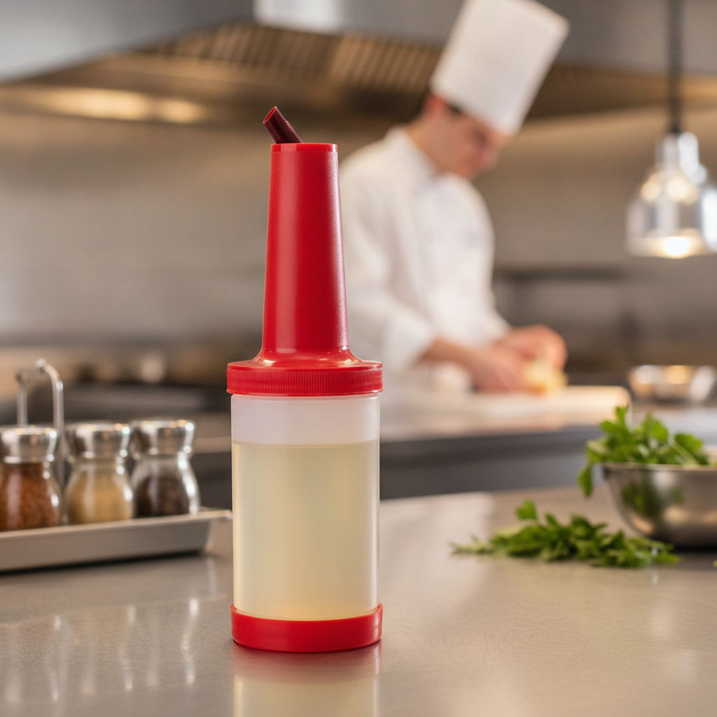 Plastic Pouring Bottle 946ml for Easy Ingredient Storage
