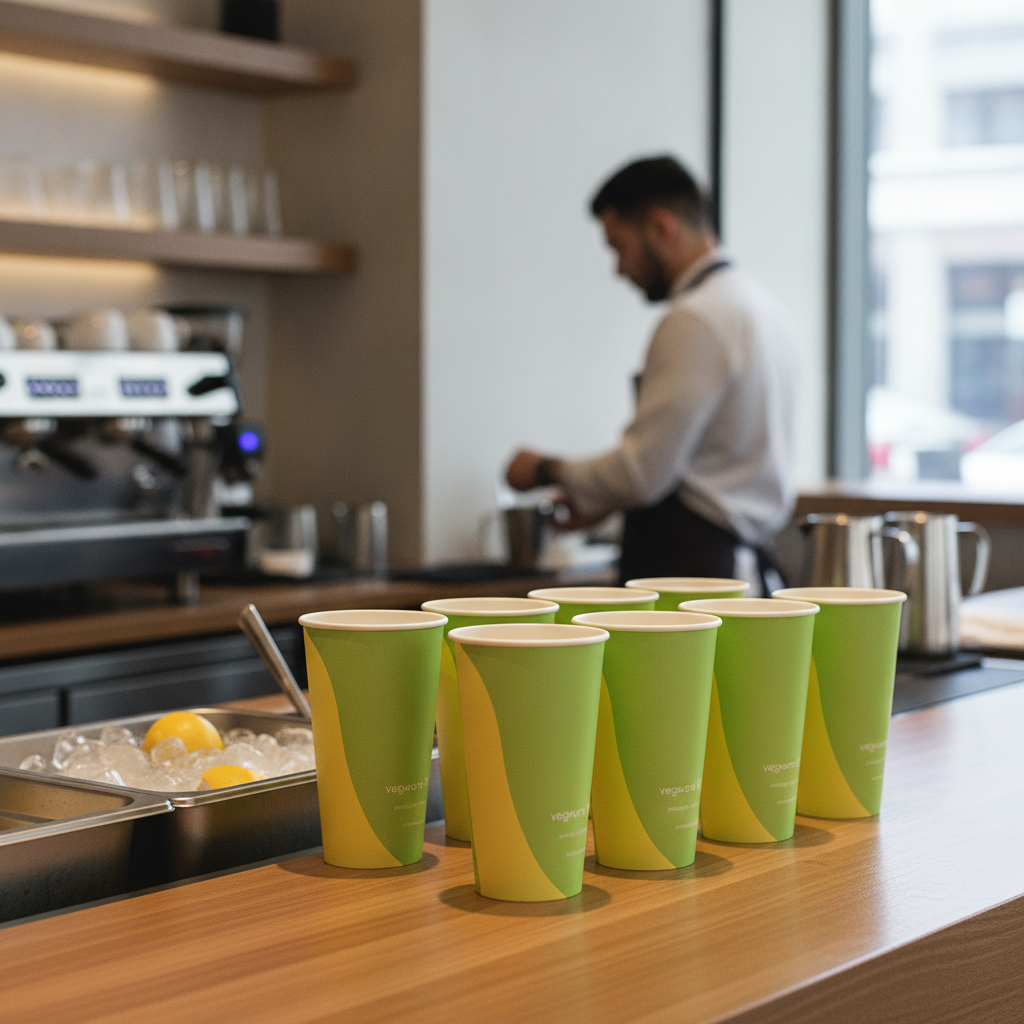 Paper Cold Cups 20oz Lined with PLA for Cold Beverages (Pack of 1000)