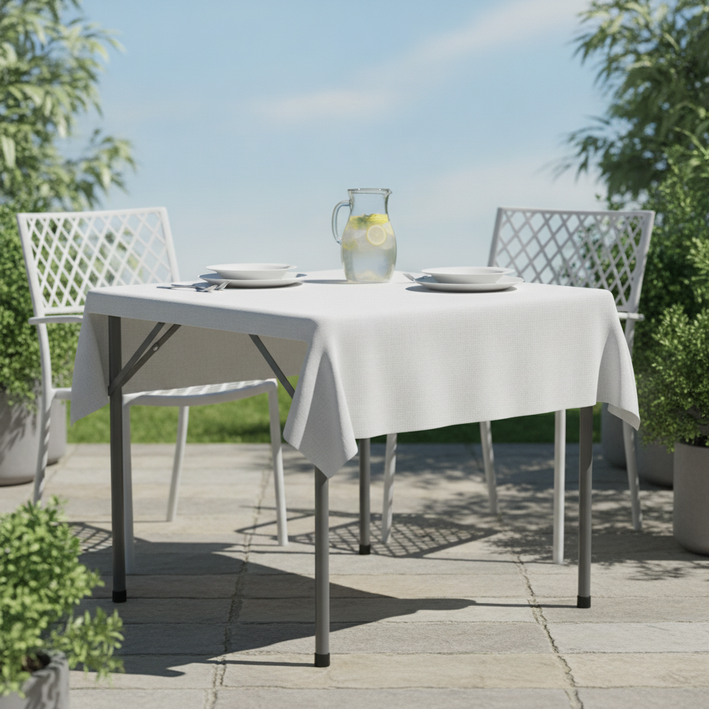 High-Density Polyethylene Square Folding Table 3ft for Outdoor Events