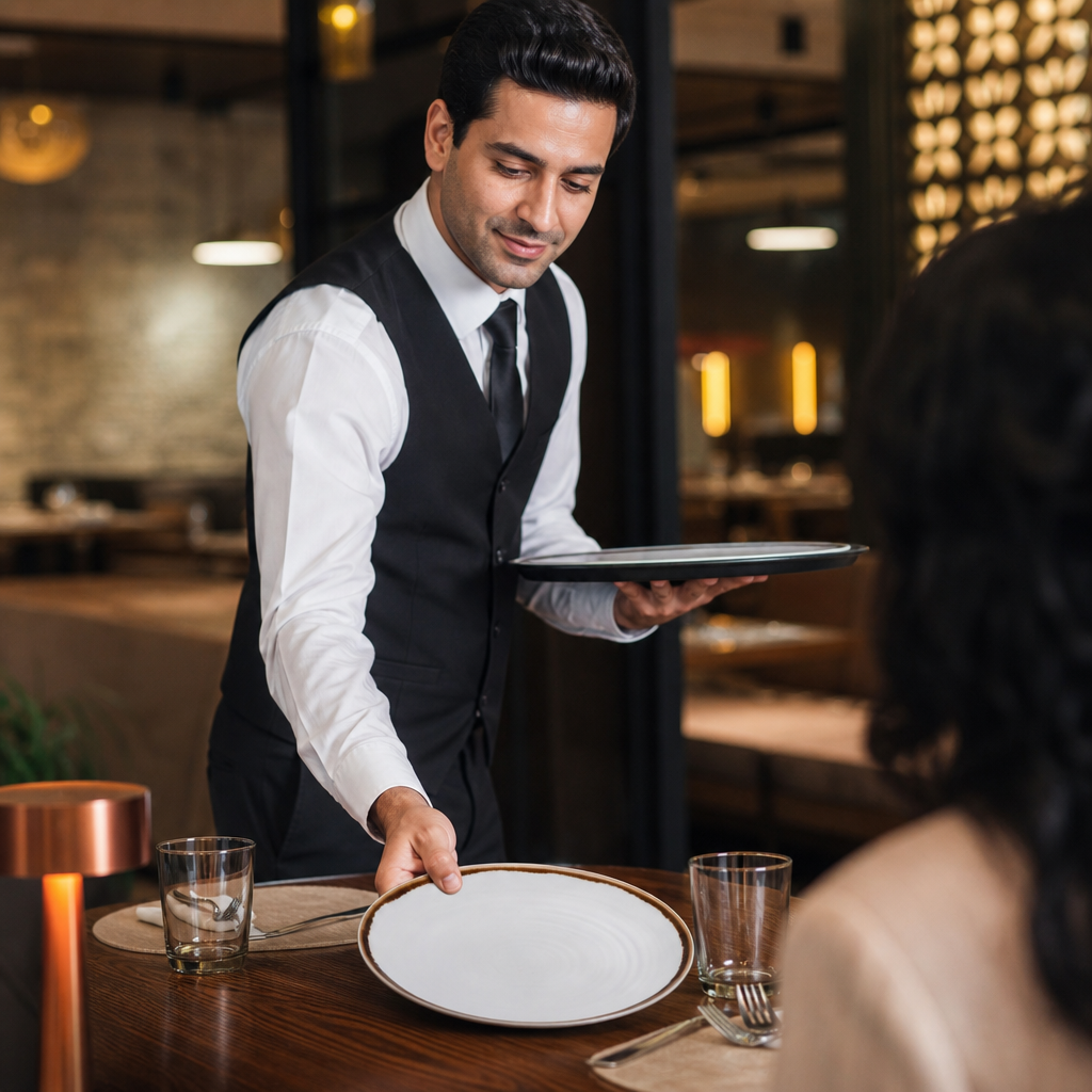 Coupe Plates 275mm Vitrified Porcelain for Modern Dining (Pack of 12)
