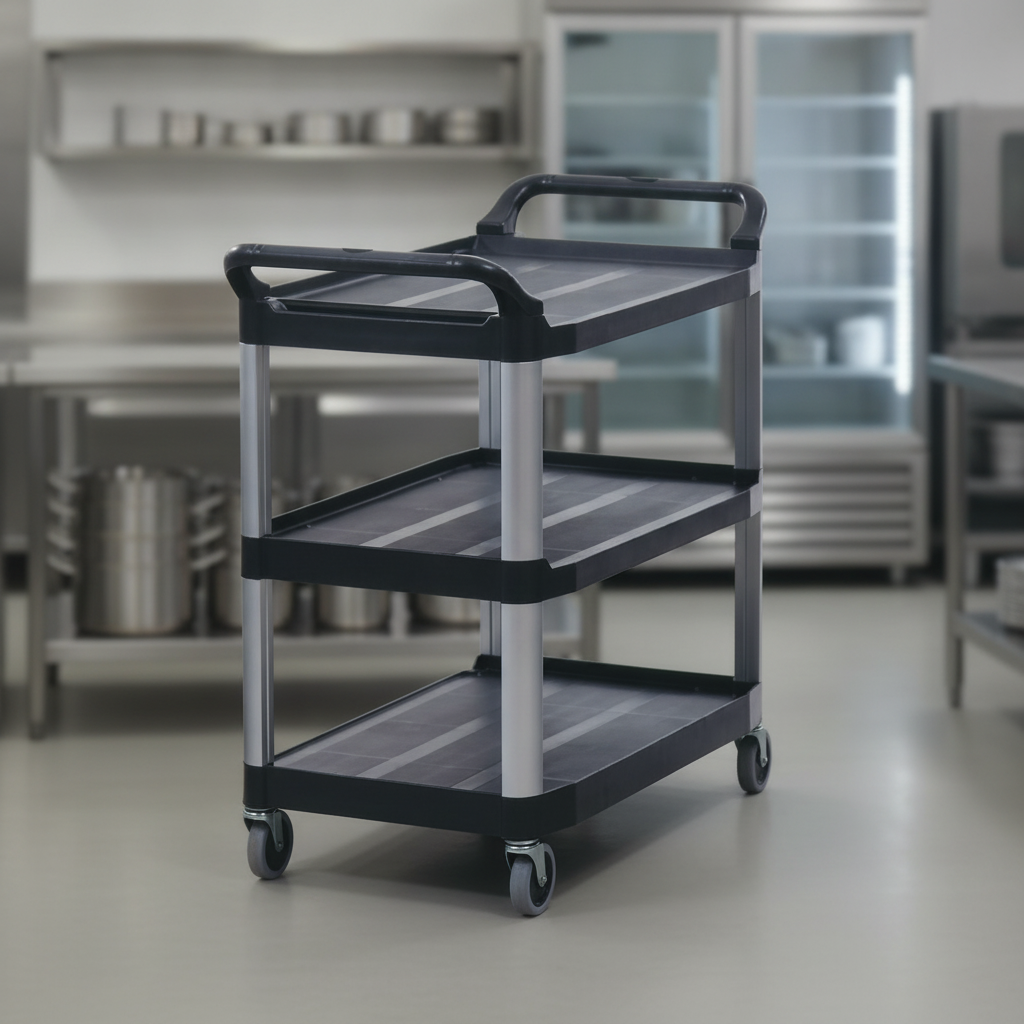 Aluminium and Polypropylene Utility Trolley 135kg for Commercial Use